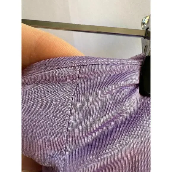 Rabanne Purple Jupe Slip Skirt Size 38 open seam/ and small stain